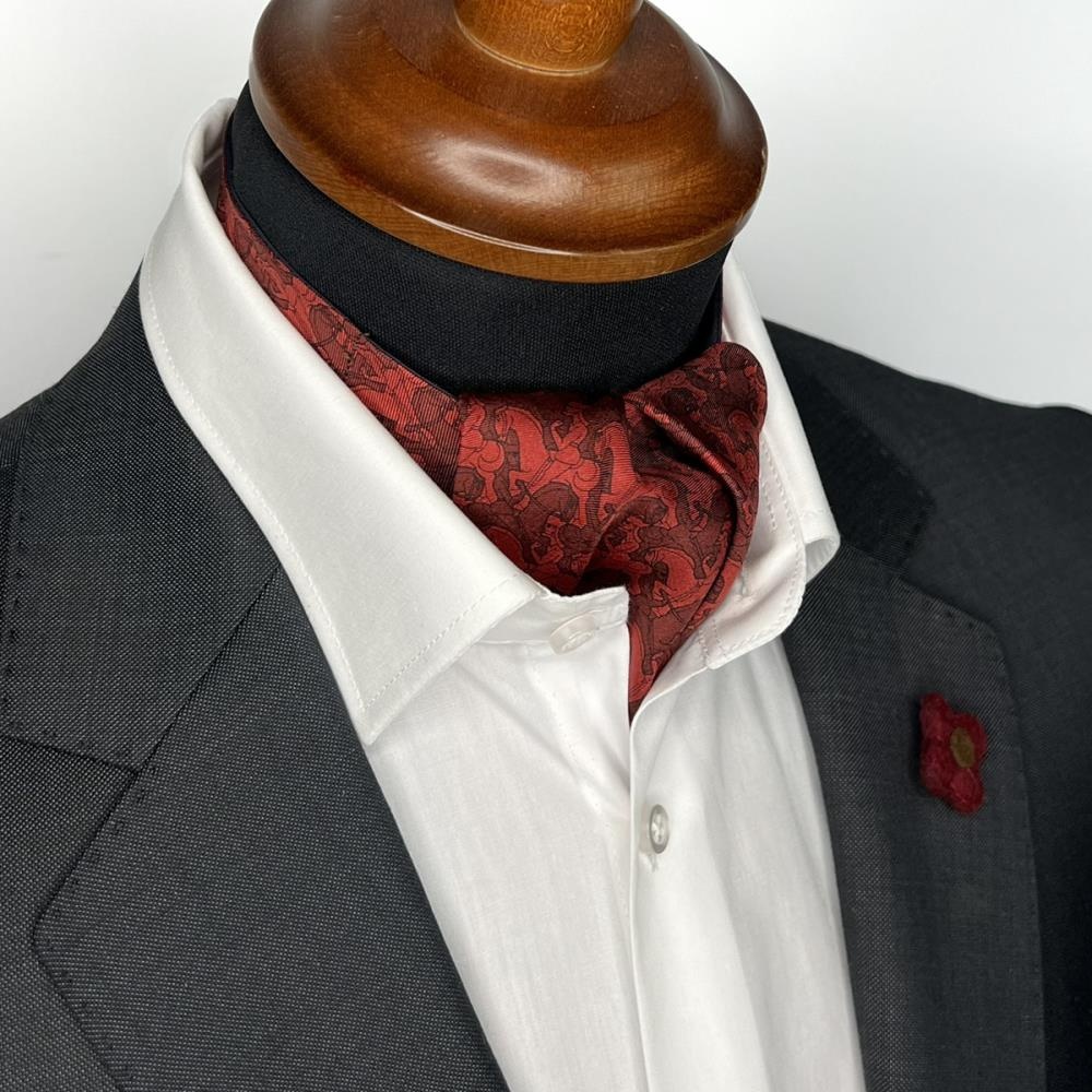 Schalkrawatte Horseman red - 2