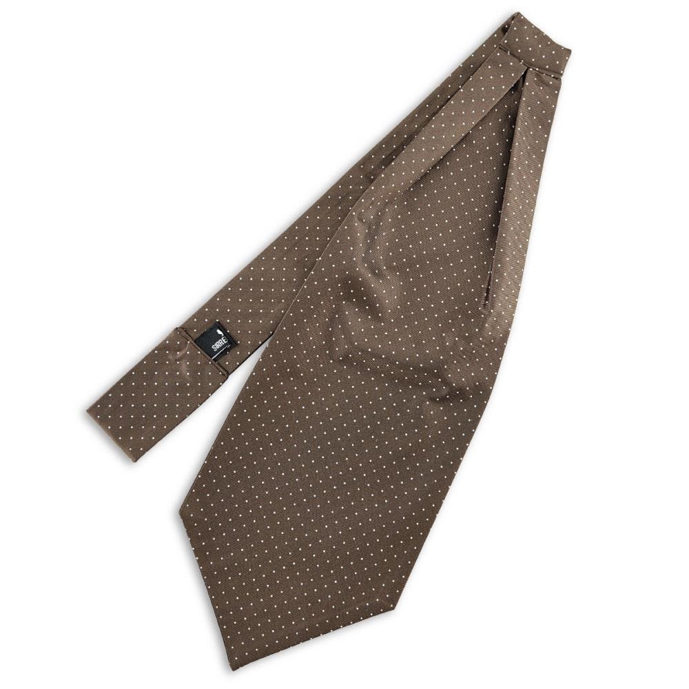 Schalkrawatte Mayfair Dots Brown - 2