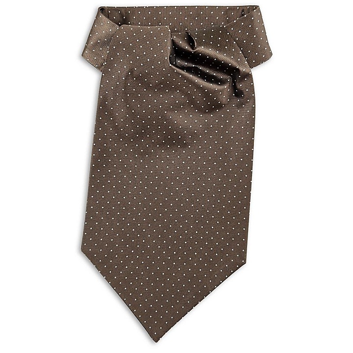 Schalkrawatte Mayfair Dots Brown