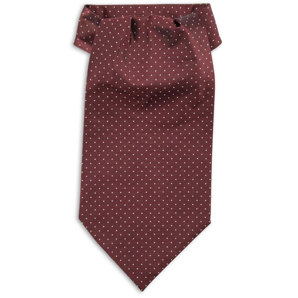Schalkrawatte Mayfair Dots Burgundy - 1