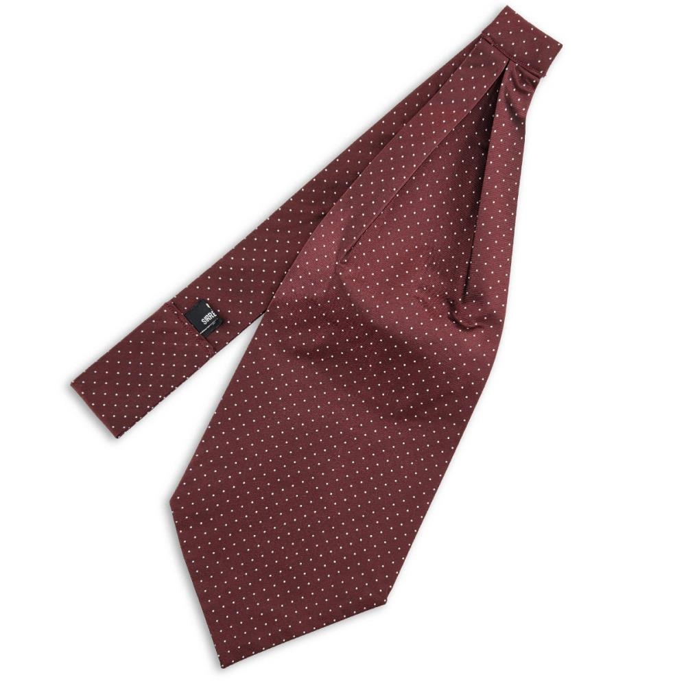 Schalkrawatte Mayfair Dots Burgundy - 1