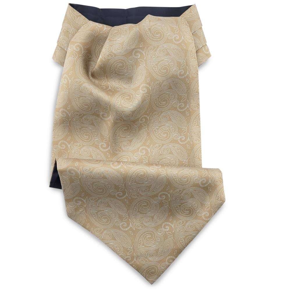 Schalkrawatte Paisley Nuance beige - 1