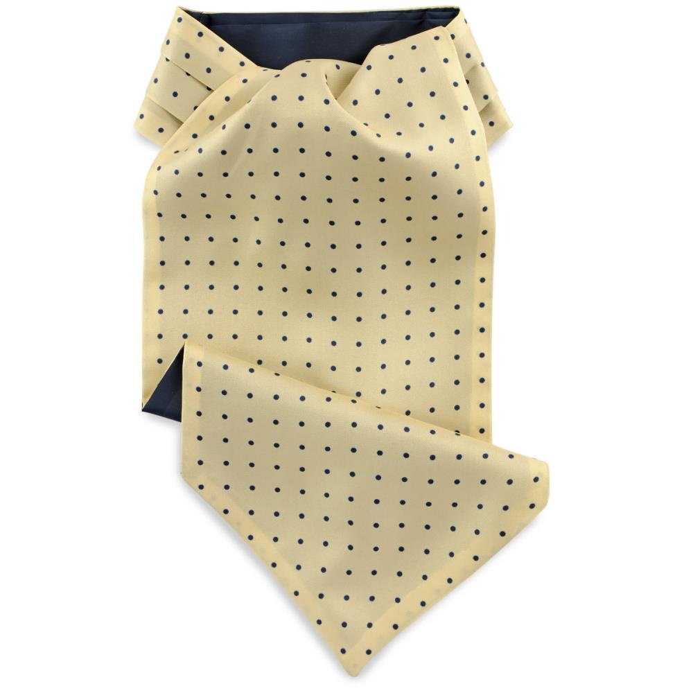 Schalkrawatte Polkadots gelb - 1