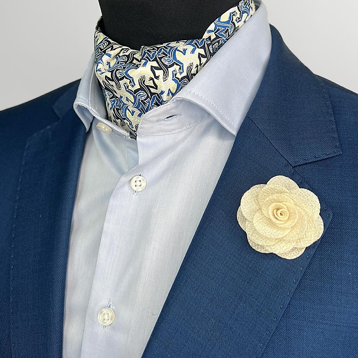Schalkrawatte Salamander blue