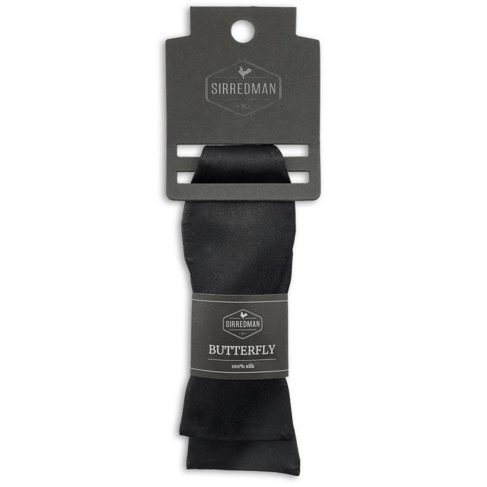 Selbstbinder schwarz Satin - 3