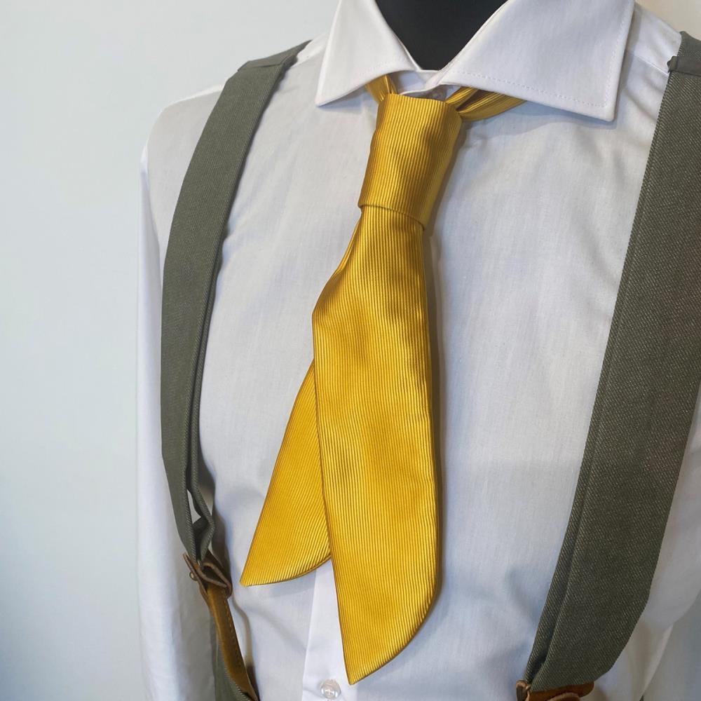 Servicekrawatte gelb Repp - 1