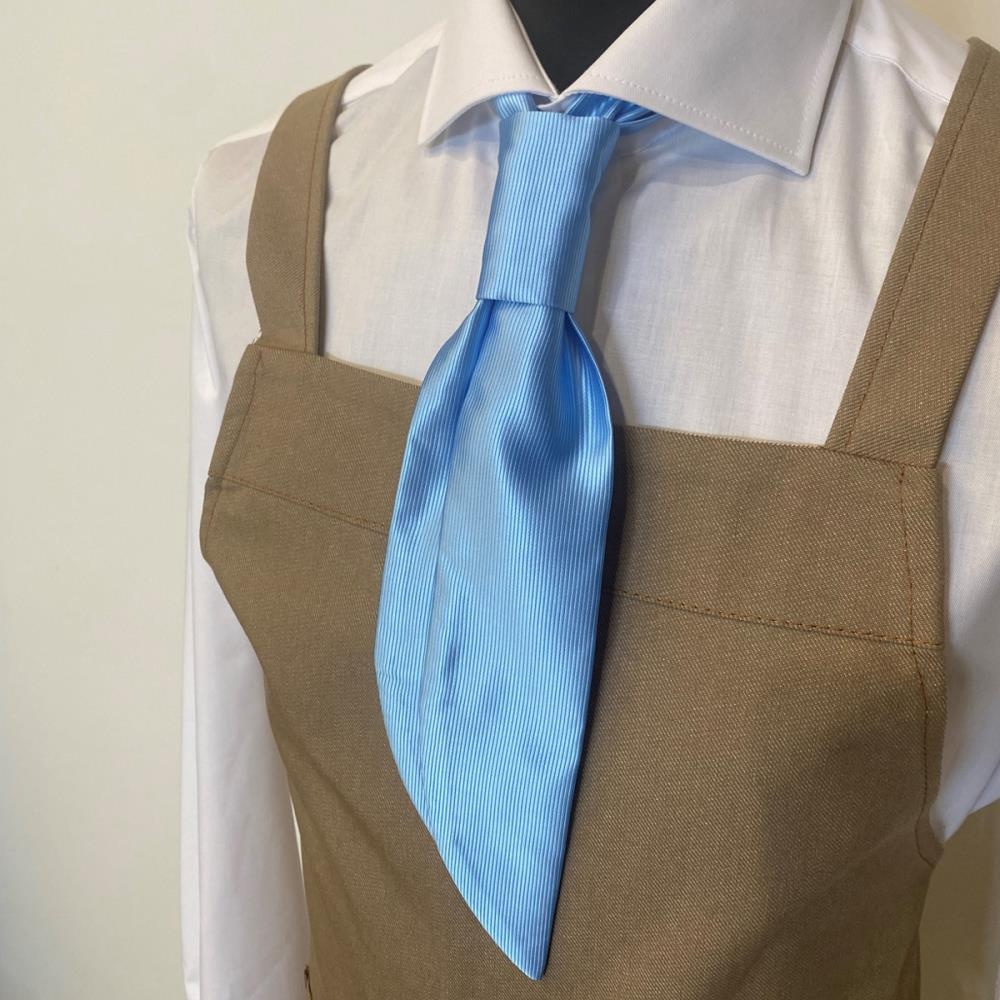 Servicekrawatte hellblau Repp - 1