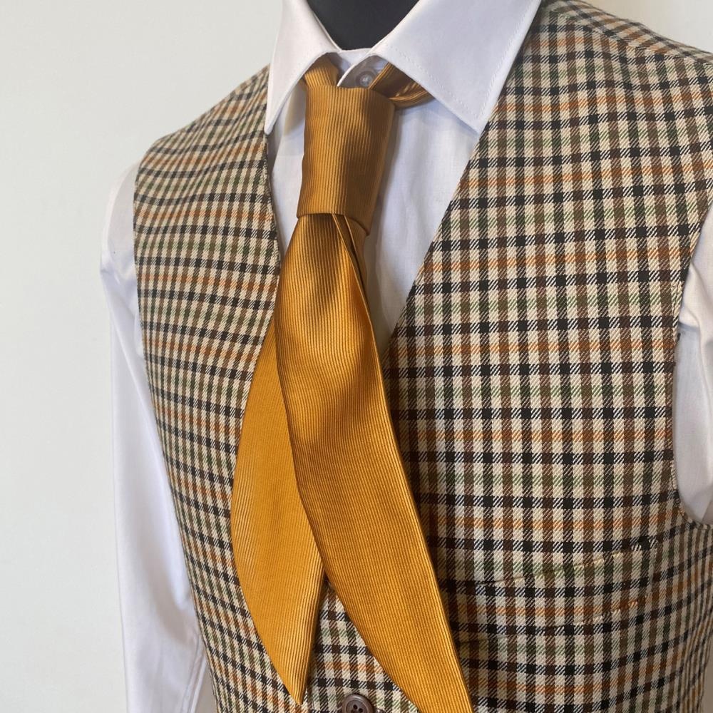 Servicekrawatte ocker Repp - 1