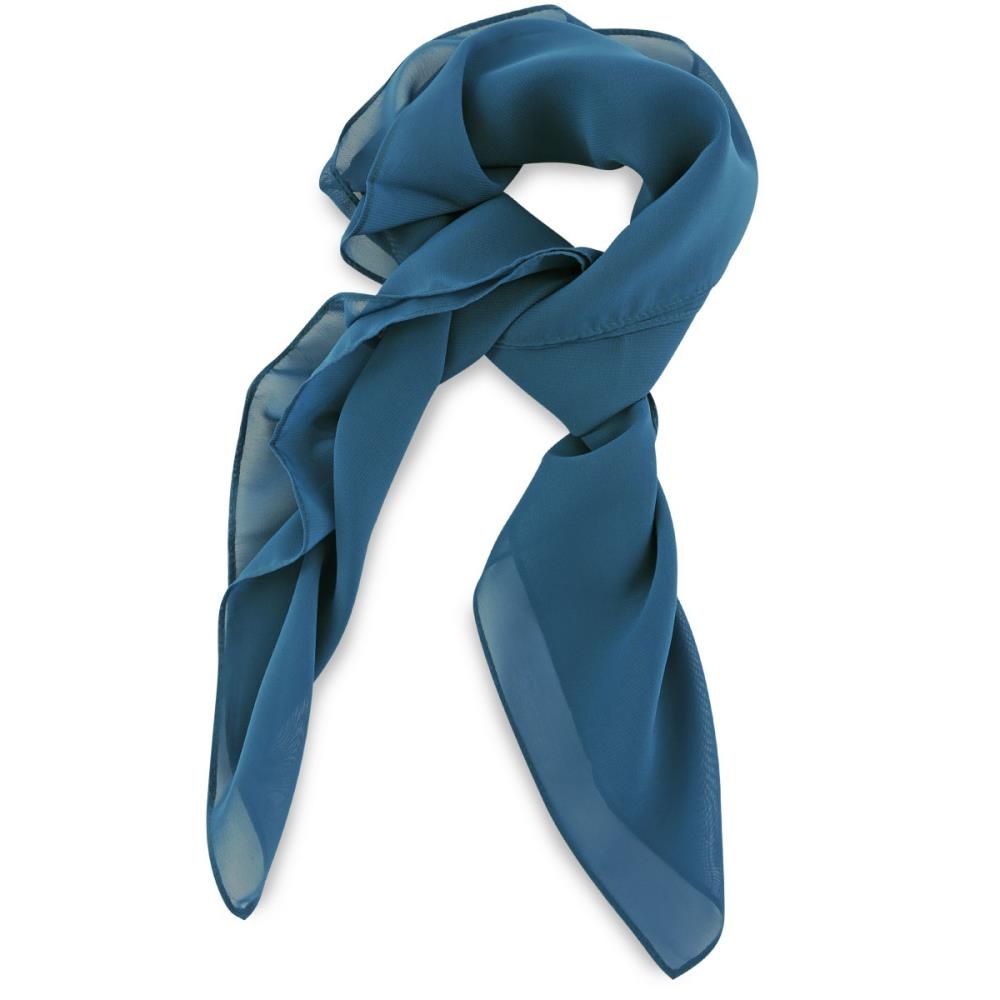 Tuch einfarbig Antike blau quadratisch - 1