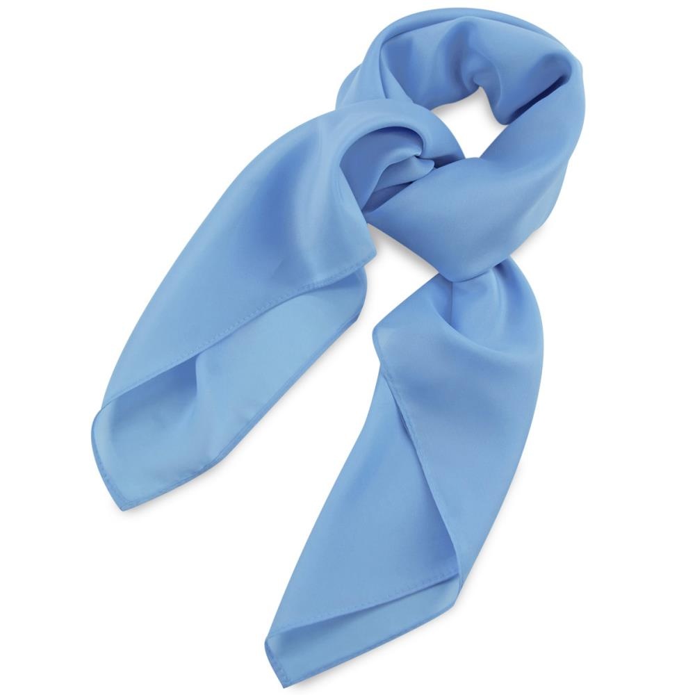 Tuch einfarbig hellblau quadratisch - 1