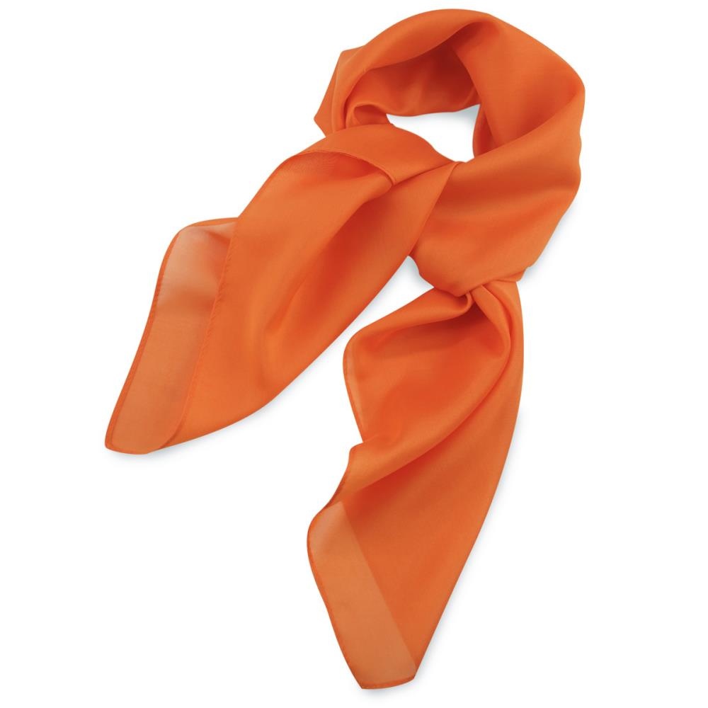Tuch einfarbig orange quadratisch - 1