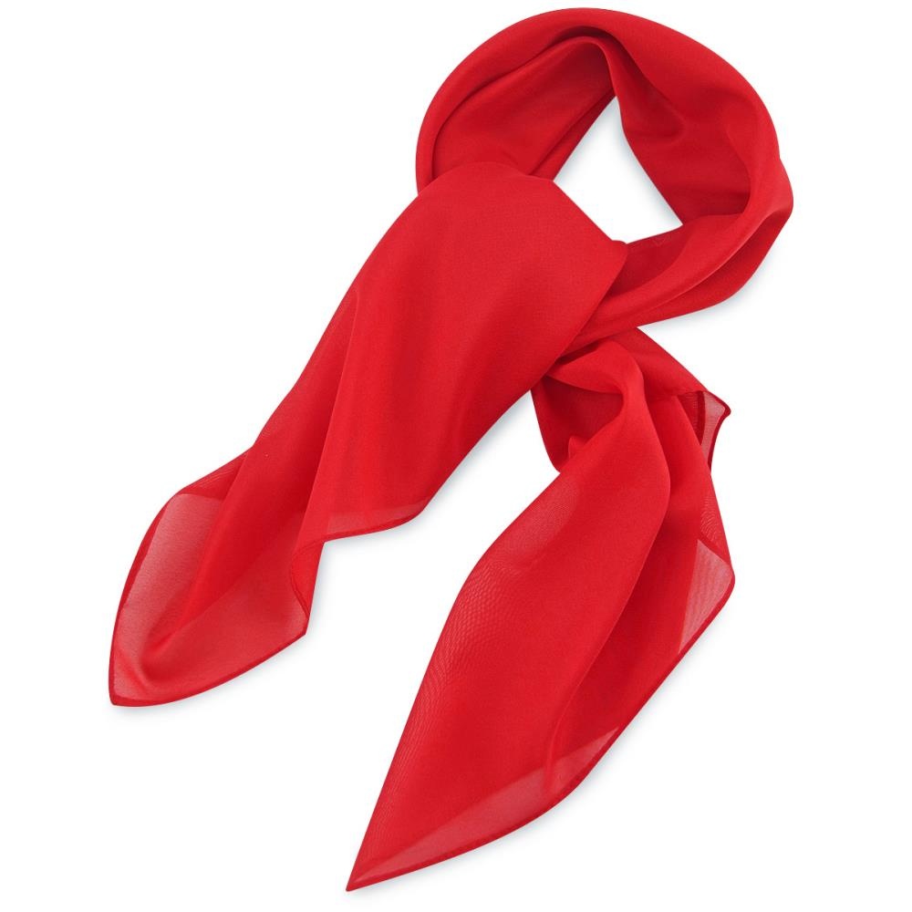 Tuch einfarbig rot quadratisch - 1