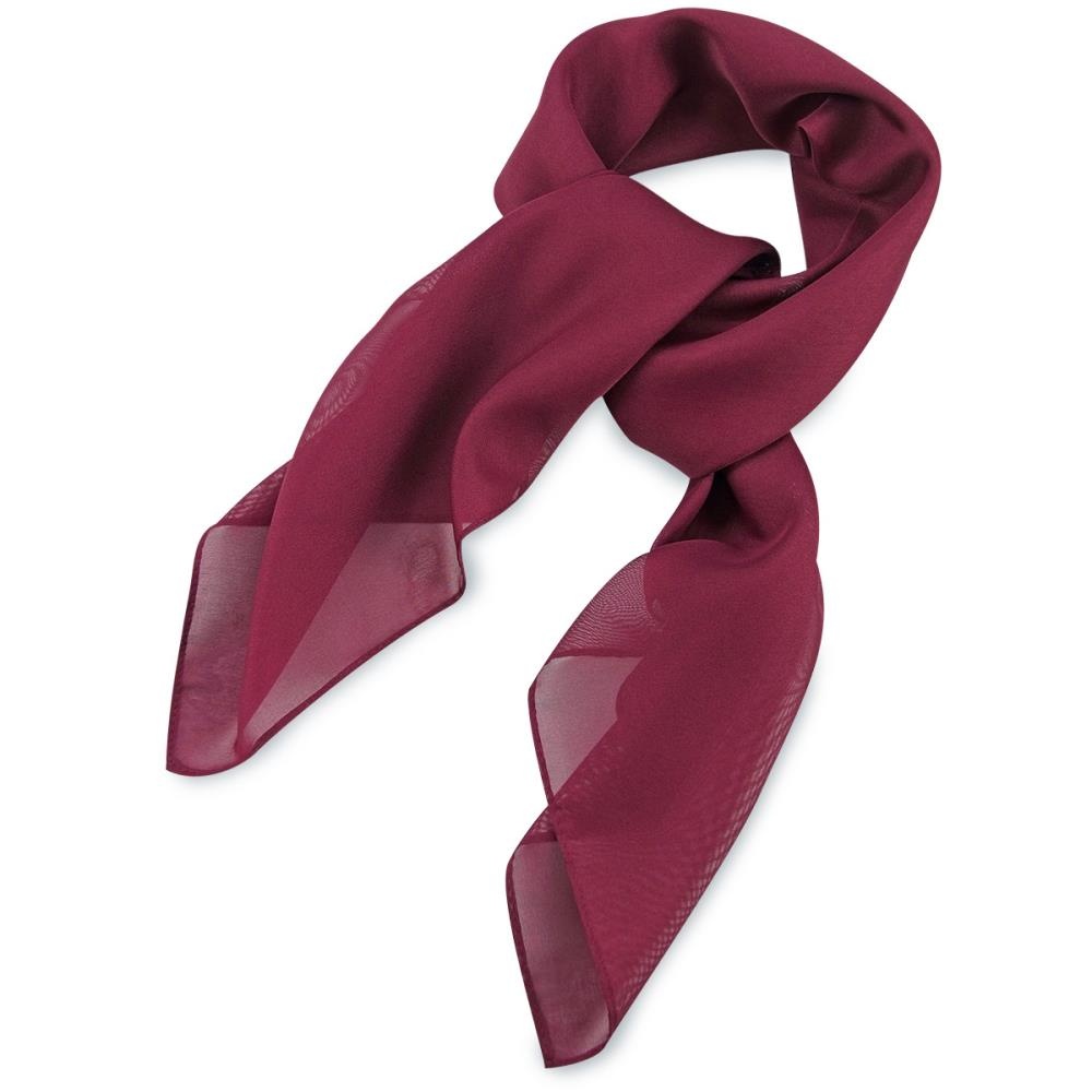 Tuch einferbig bordeauxrot quadratisch - 1