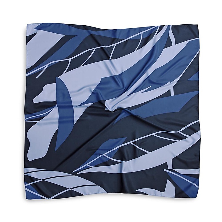Tuch Muster Denimblau Hellblau quadratisch