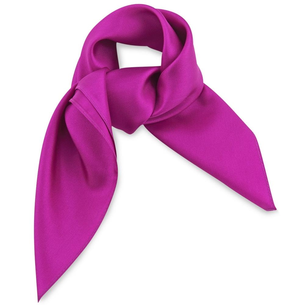 Tuch Seide Fuchsie quadratisch - 1