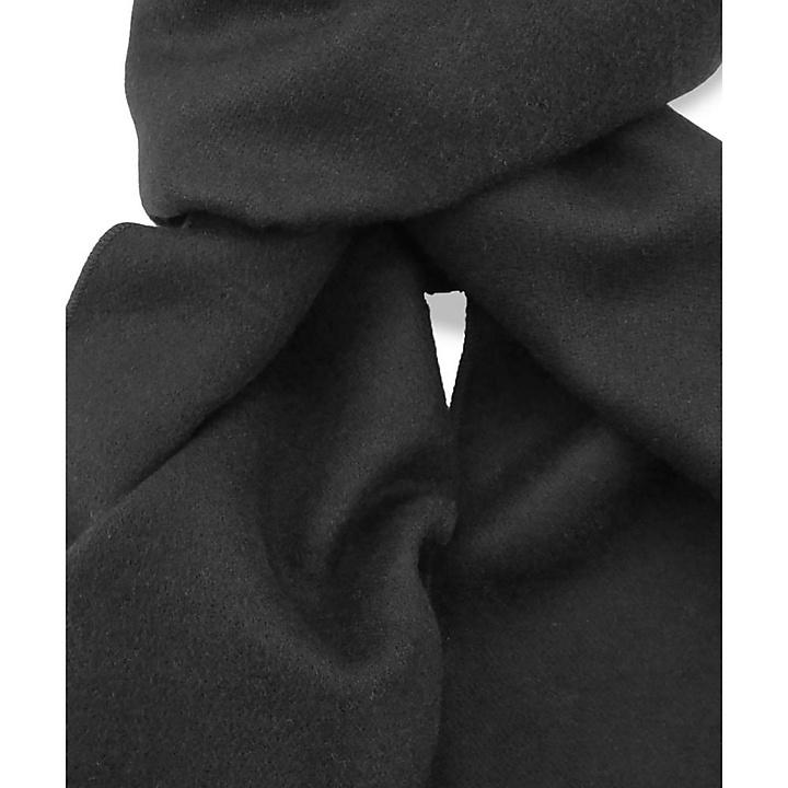 Unisex Schal einfarbig Viskose schwarz länglich