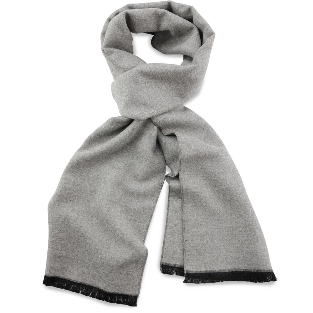 Unisex Schal Viskose grau länglich - 1