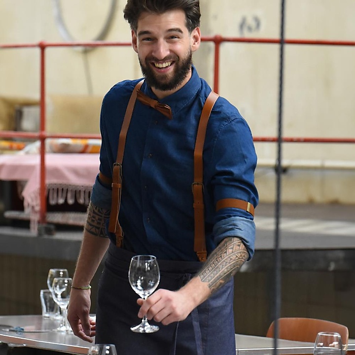 WORK Ärmelhalter kognak