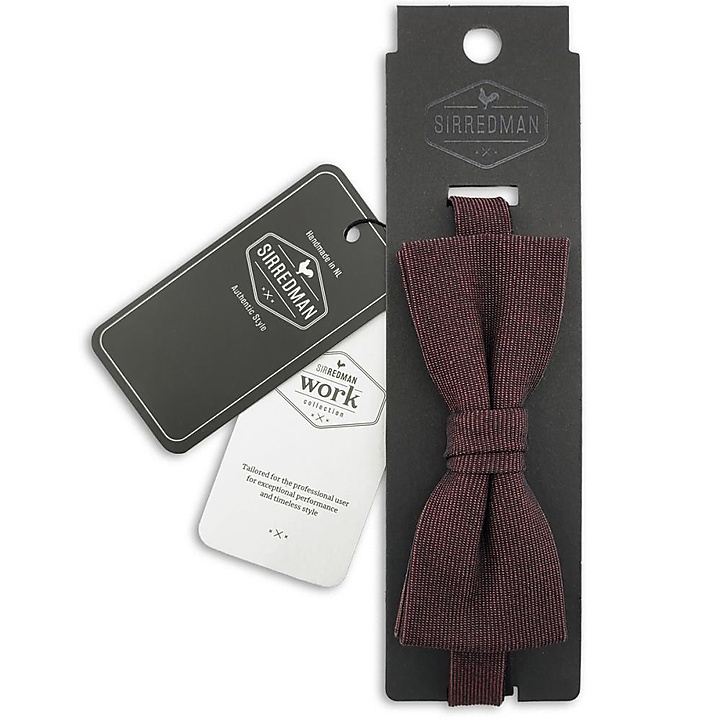 WORK Fliege burgundy Denim