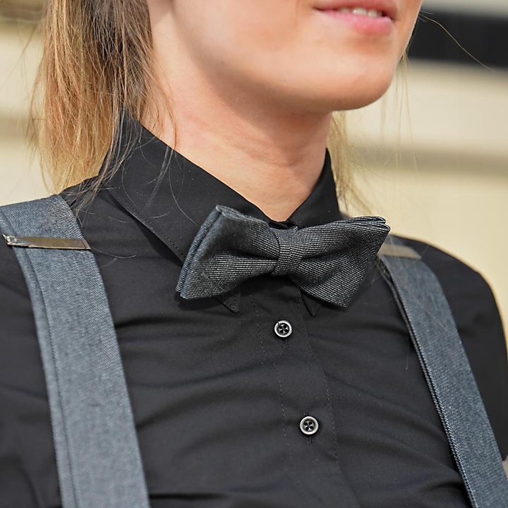 WORK Fliege denim schwarz