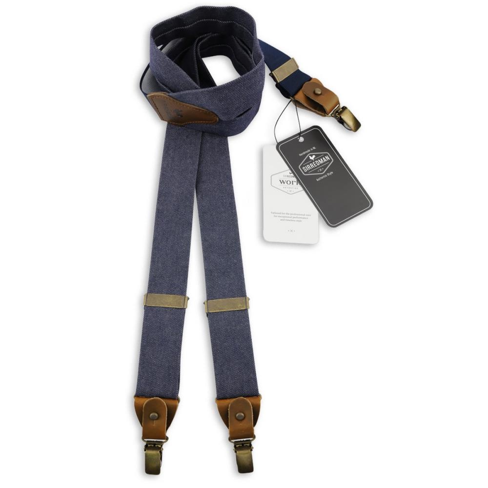 WORK Hosenträger Denim blau - 1