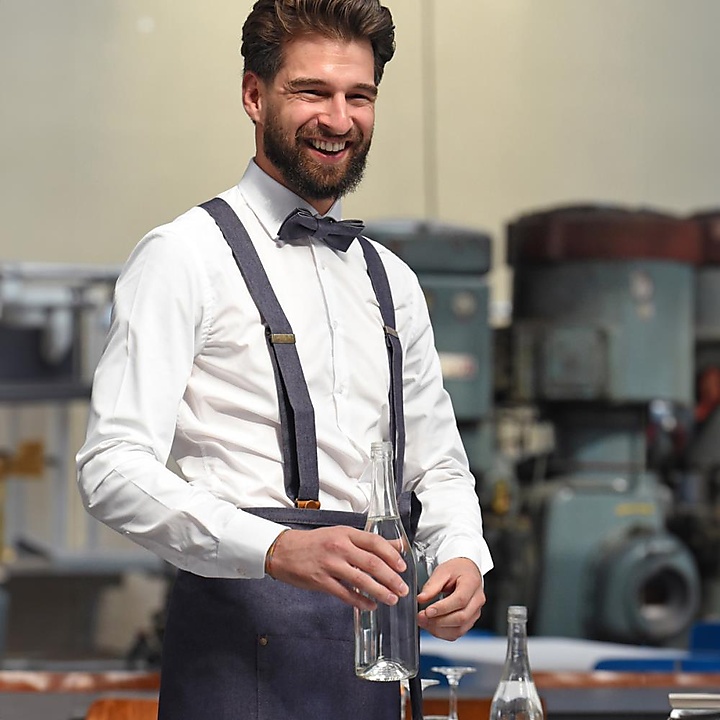 WORK Hosenträger Denim blau