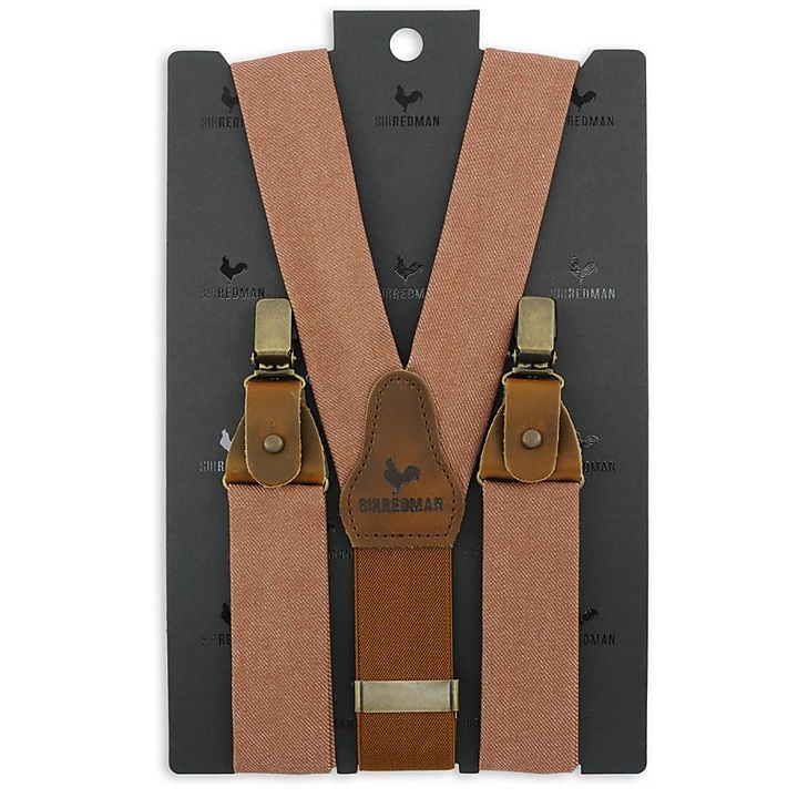 WORK Hosenträger Denim rost