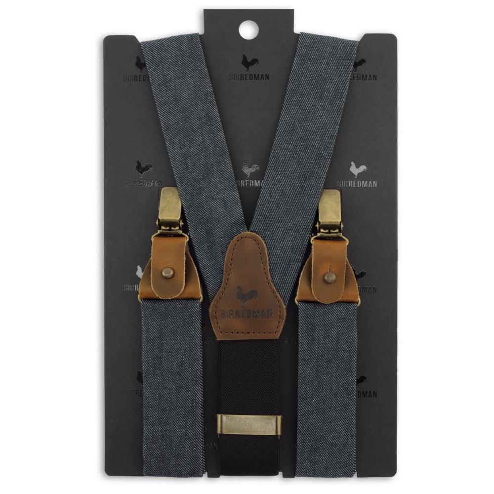 WORK Hosenträger Denim schwarz - 4