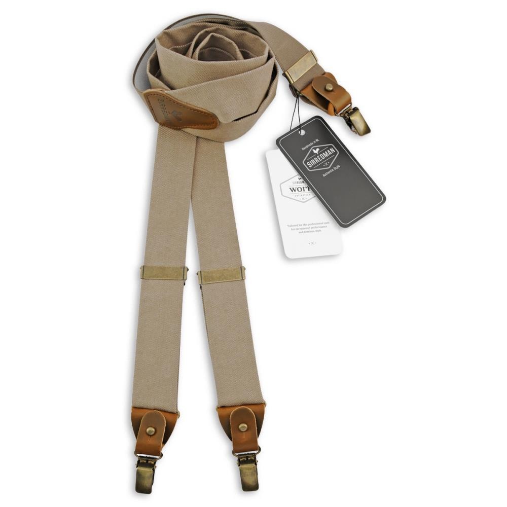 WORK Hosenträger Denim taupe - 1