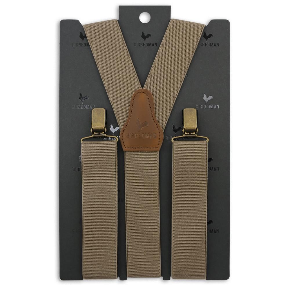 WORK Hosenträger taupe Gummi - 4