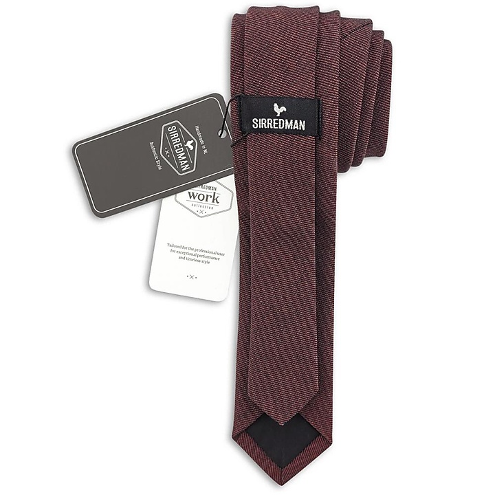 WORK Krawatte burgundy Denim