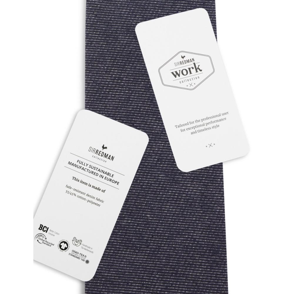 WORK Krawatte Denim blau - 3