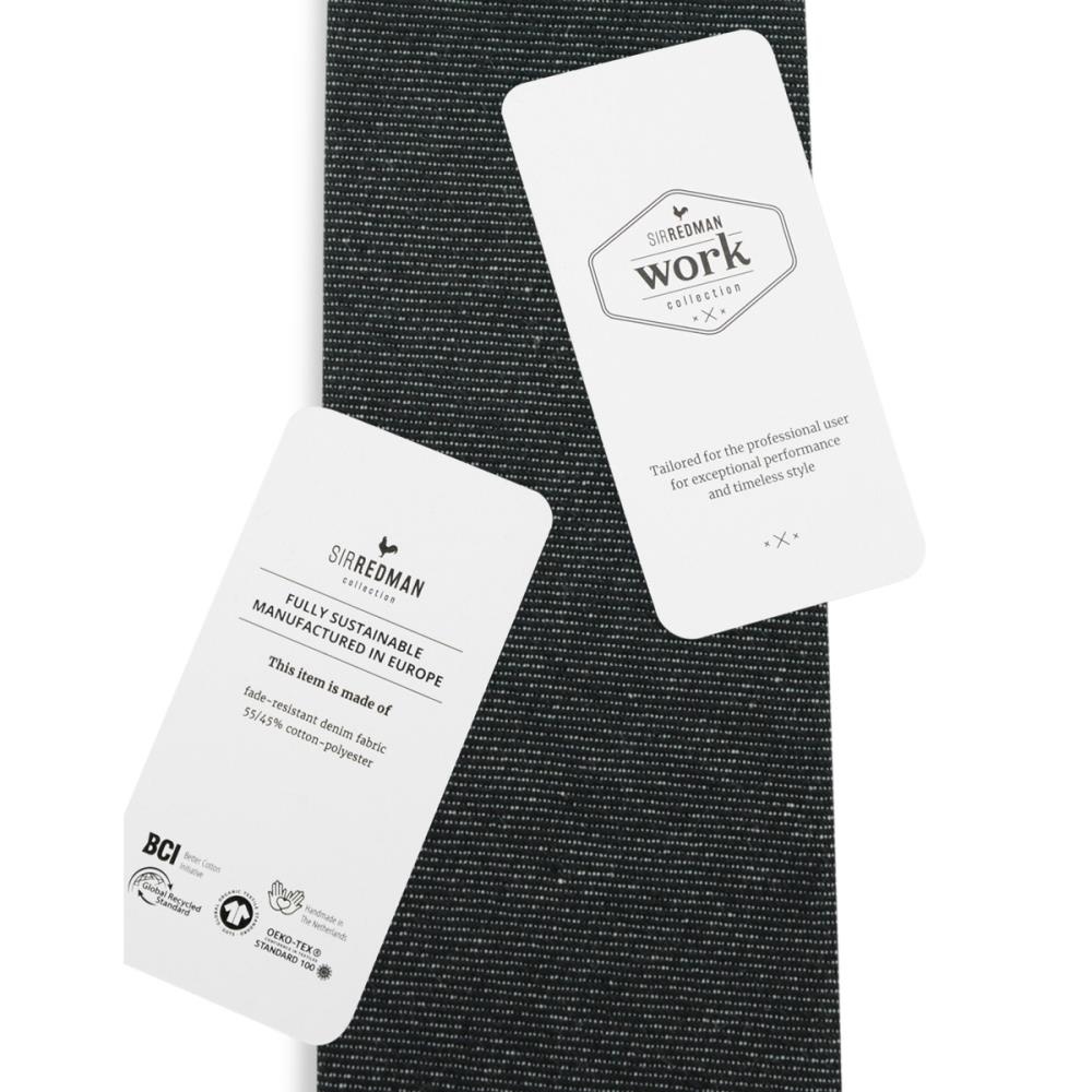 WORK Krawatte Denim schwarz - 3