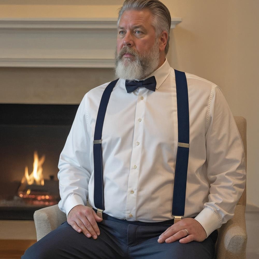 XL Hosenträger dunkelblau - 1