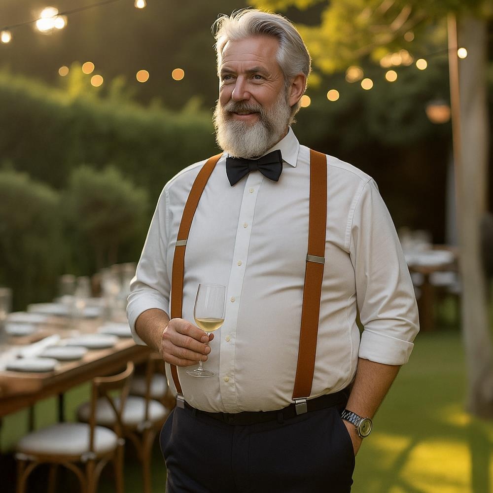 XL Hosenträger kognak - 1