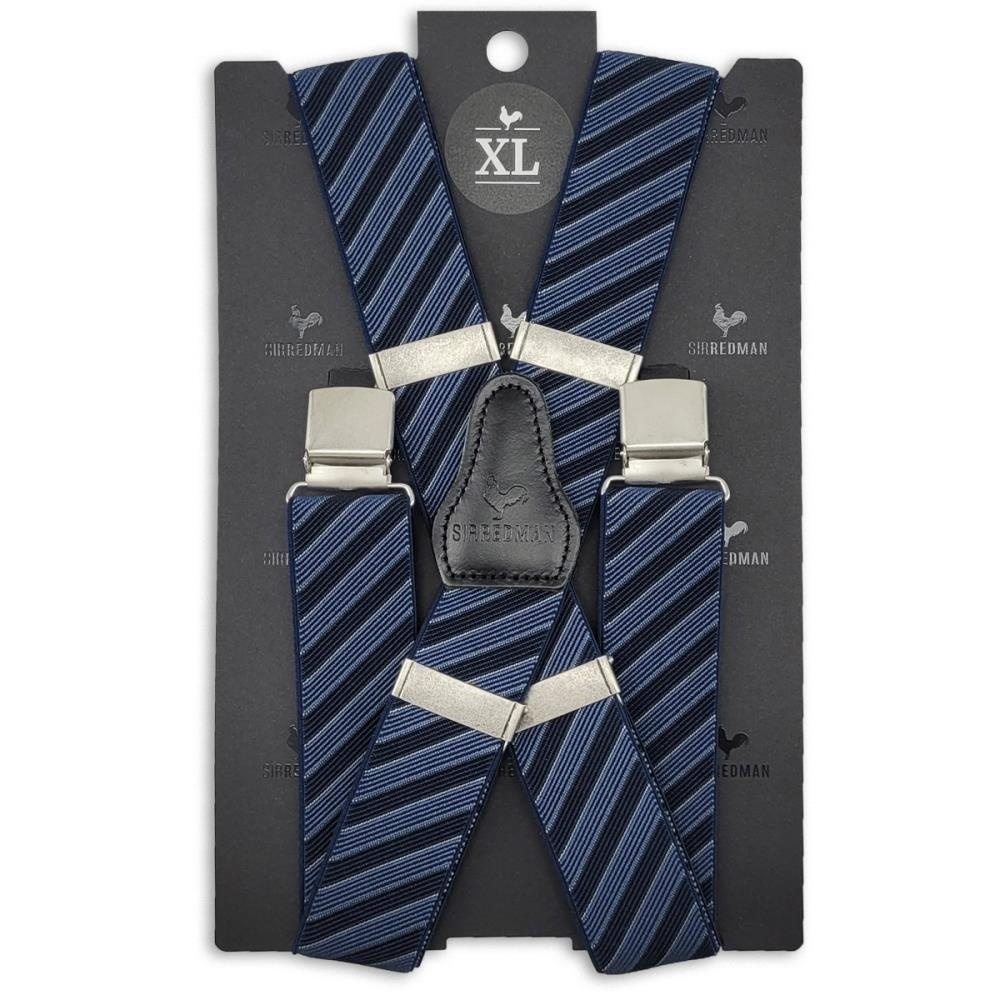 XL Hosenträger Oblique blau - 3