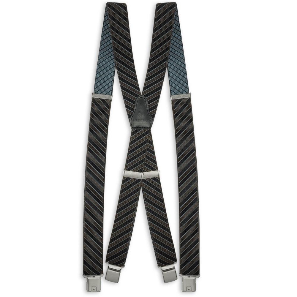 XL Hosenträger Oblique braun - 1