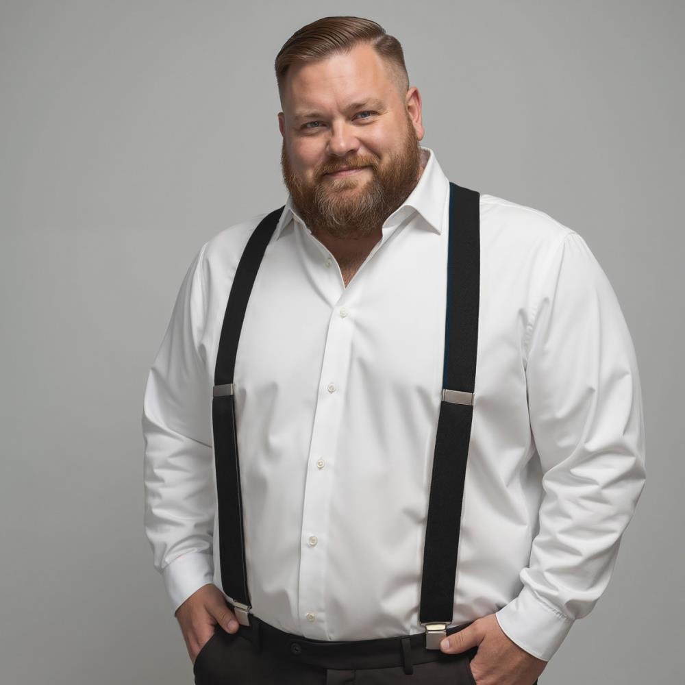 XL Hosenträger schwarz - 1