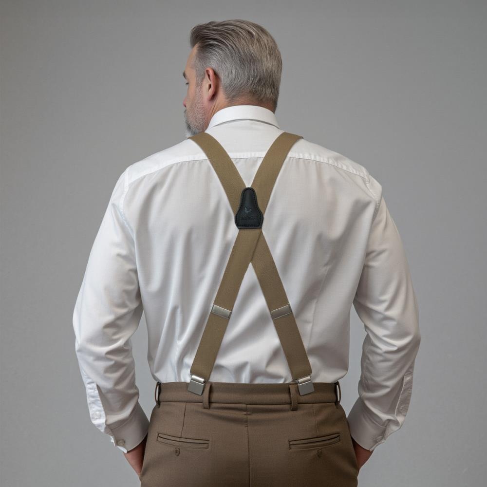 XL Hosenträger taupe - 2