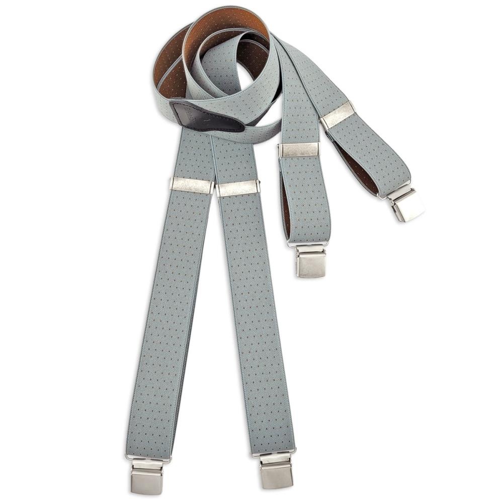 XL Hosenträger Tiny Dots grau - 2
