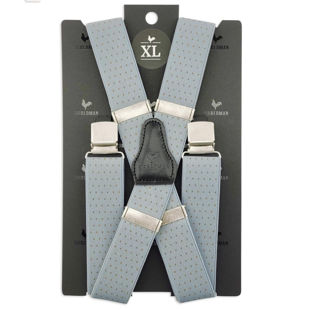 XL Hosenträger Tiny Dots grau - 3