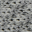Fliege gestrickt Wolle Grau