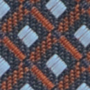 Krawatte Muster Blau Rostbraun