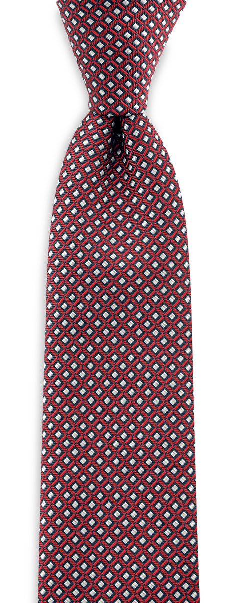 Krawatte Muster Navy Rot Dunkelblau | Krawatten